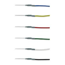 Overview of the 6 colors of the cables of the Ambu Neuroline 745 subcutaneous needle electrodes