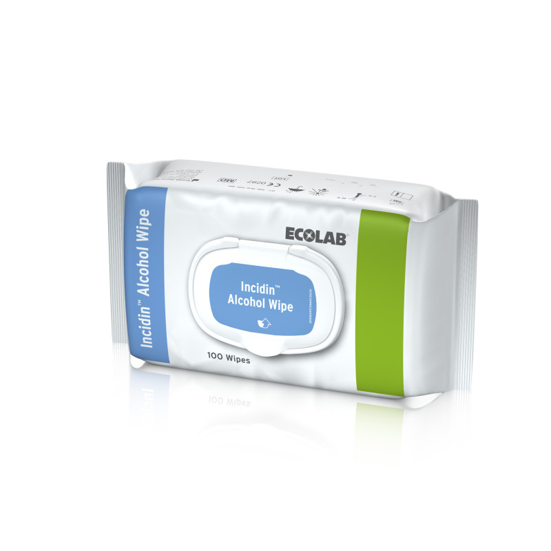 Incidin Alcohol Wipe Disinfectant Wipes - Resealable Pack