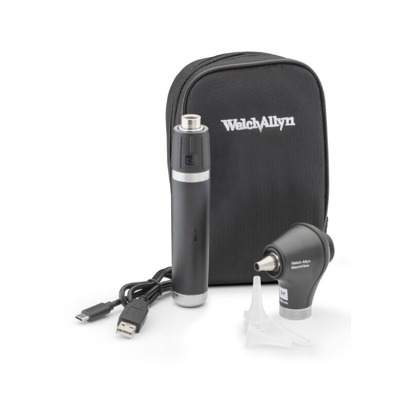 Welch Allyn Macroview 2 Otoscope with USB Handle and Case