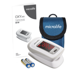 Microlife Oxy 200 Pulse Oximeter Box Contents