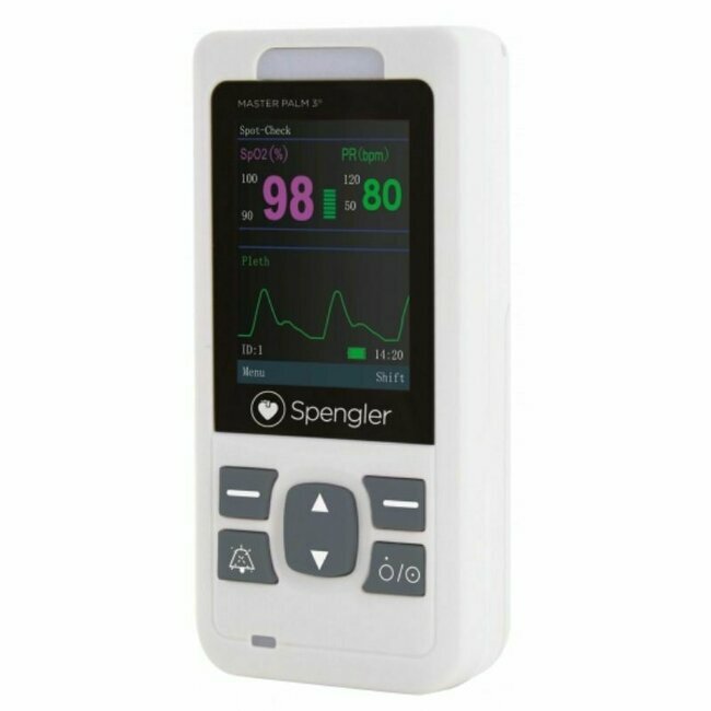 Spengler's Master Palm 3 Professional Pulse Oximeter Saturometer Nellcor & Nellcor OxiMax Technology + un capteur pédiatrique offert 