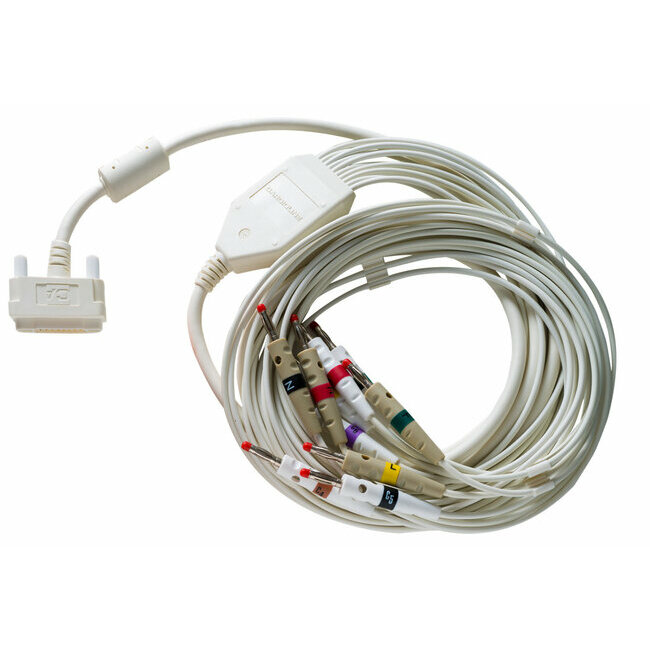 10 Core IEC Patient Cable, 4mm Banana Plug for Cardioline ECG