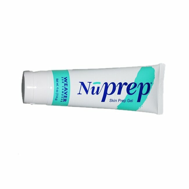 NuPrep Abrasive Gel for skin preparation before cardiac or neurological examinations