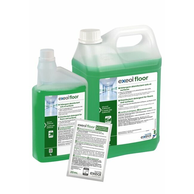Exeol Floor detergent and disinfectant for floors and surfaces