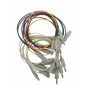 Banana plug patient cable for NORAV 1200W ECG - L10-B-E-W