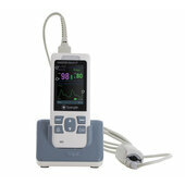 Master Palm 2 pulse oximeter on its base