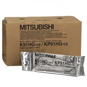 Original Mitsubishi K91HG-CE / KP91HG video paper (4 rolls)