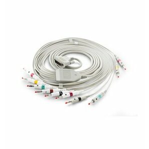10-wire patient cable with 4mm banana plug for Edan SE 1201, 300B and 601C ECG