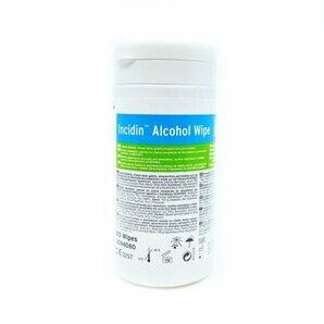 Ecolab Incidin Alcohol Wipe Disinfectant Wipes - Resealable and Refillable Box